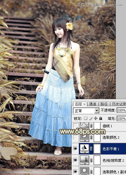 Photoshop調(diào)出可愛女孩日系逆光效果,PS教程,思緣教程網(wǎng)