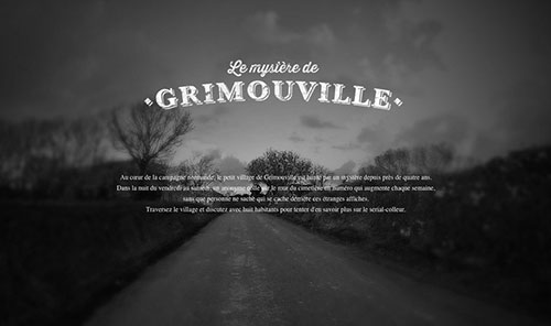 Le Mystère de Grimouville 網(wǎng)頁設(shè)計(jì)欣賞