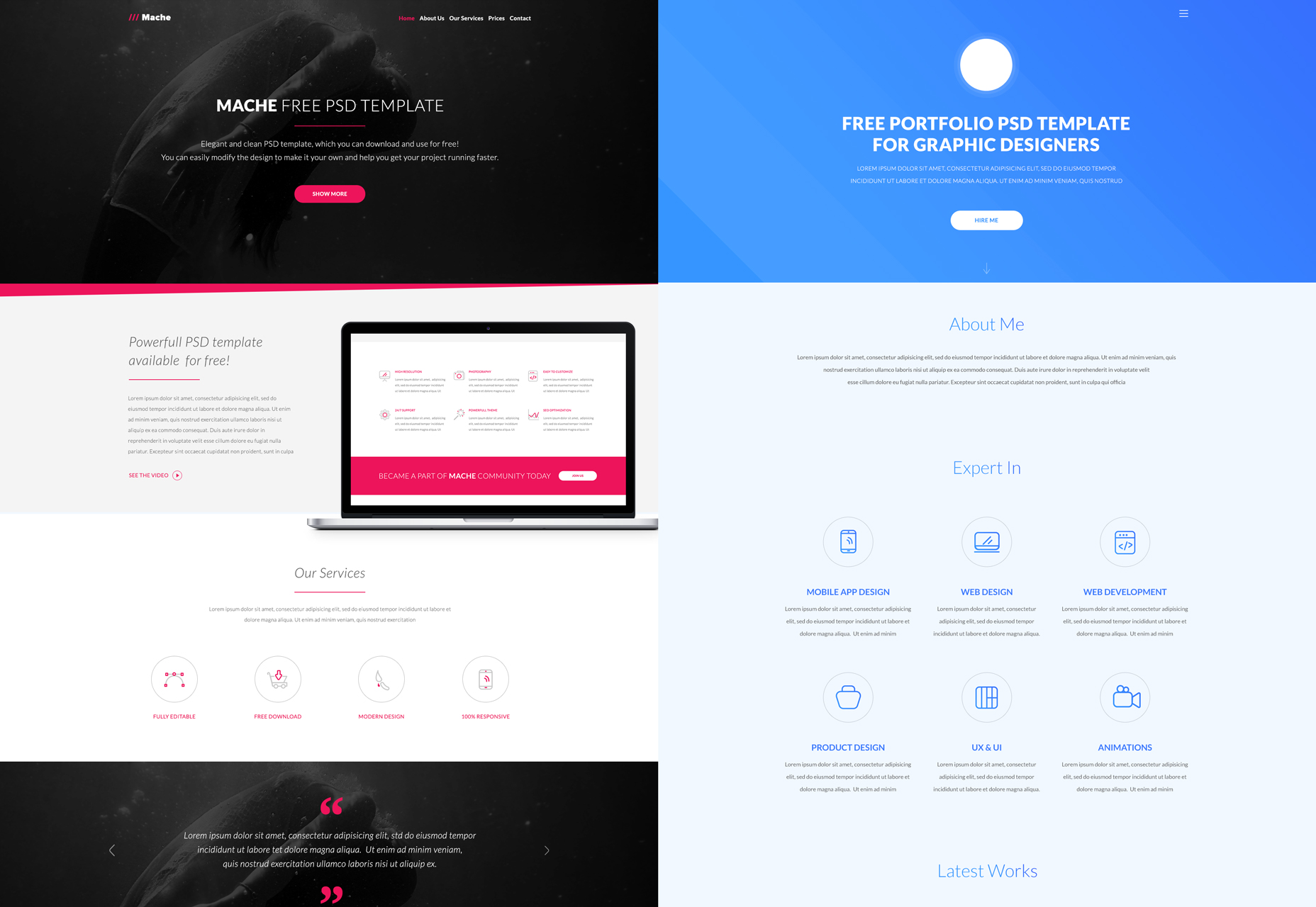 a-bundle-of-10-psd-web-templates