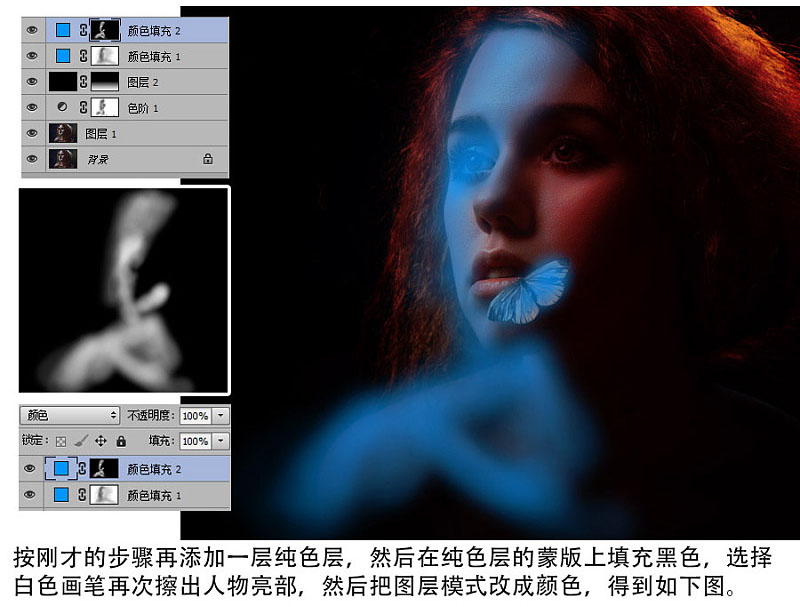 Photoshop給人像照片添加漸變逆光結(jié)果,破洛洛