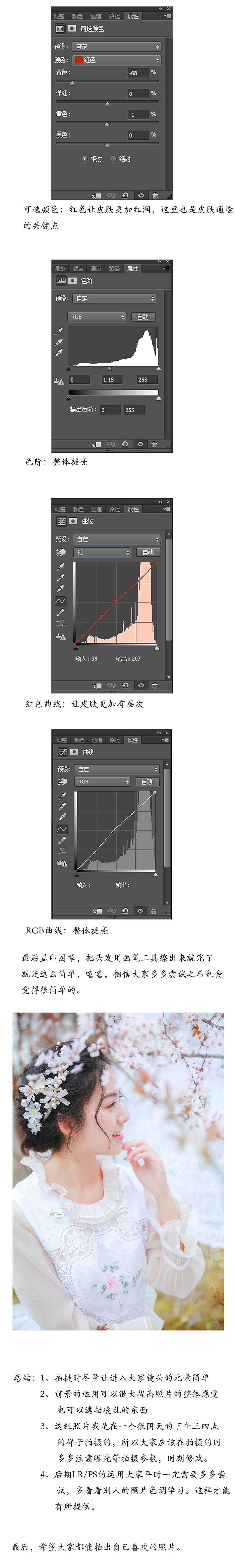 Photoshop調(diào)出婚紗人像通透甜蜜膚色結(jié)果,破洛洛