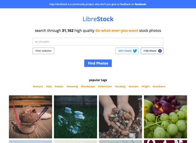 [小眾網(wǎng)站]LIBRESTOCK - 一鍵搜索3萬免費圖片的神器